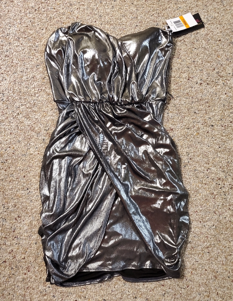 Strapless Shiny Dress